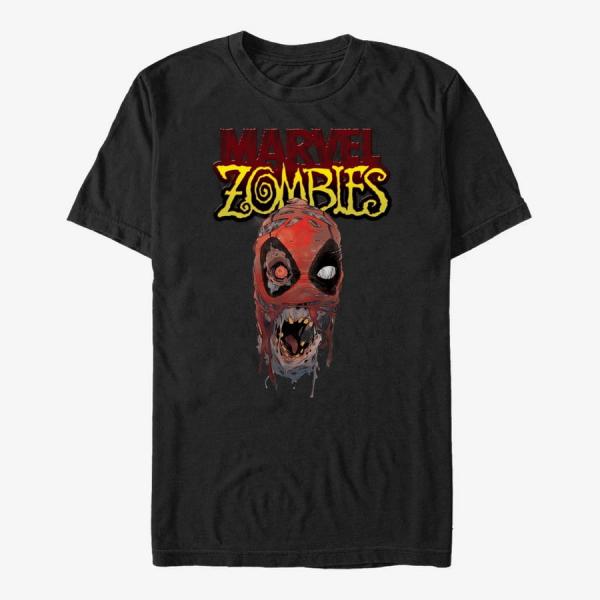 Tričko Merch Marvel - Head of Deadpool Unisex T-Shirt Black L