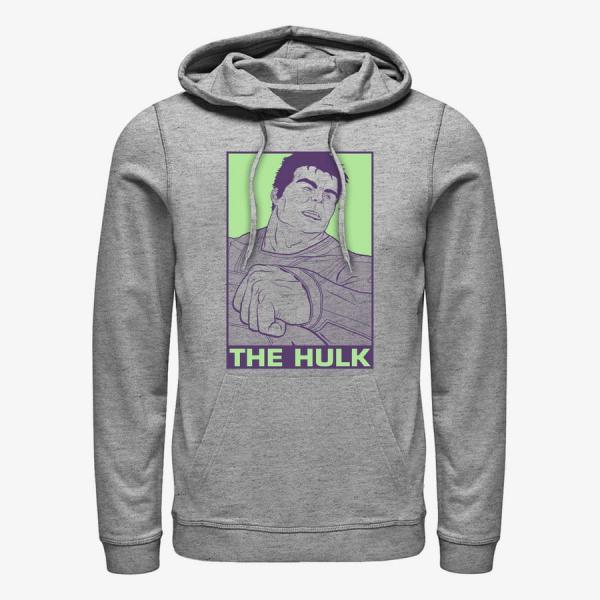 Queens Marvel Avengers: Endgame - Pop Hulk Unisex Hoodie Heather Grey