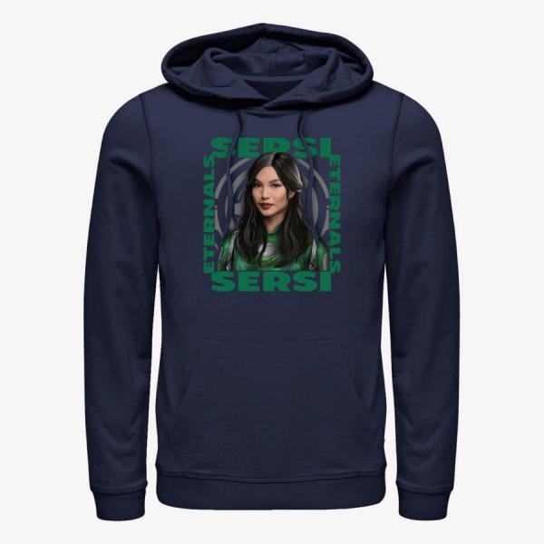 Queens Marvel The Eternals - SERSI HERO BOX Unisex Hoodie Navy Blue