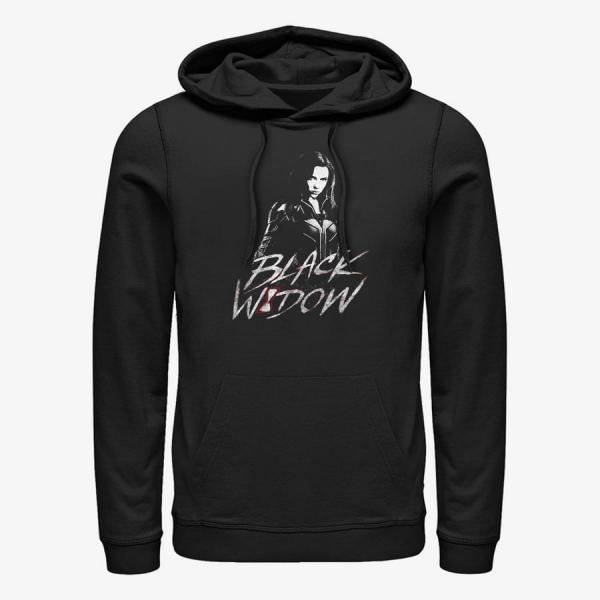 Mikina Merch Marvel - Distress Widow Unisex Hoodie Black S