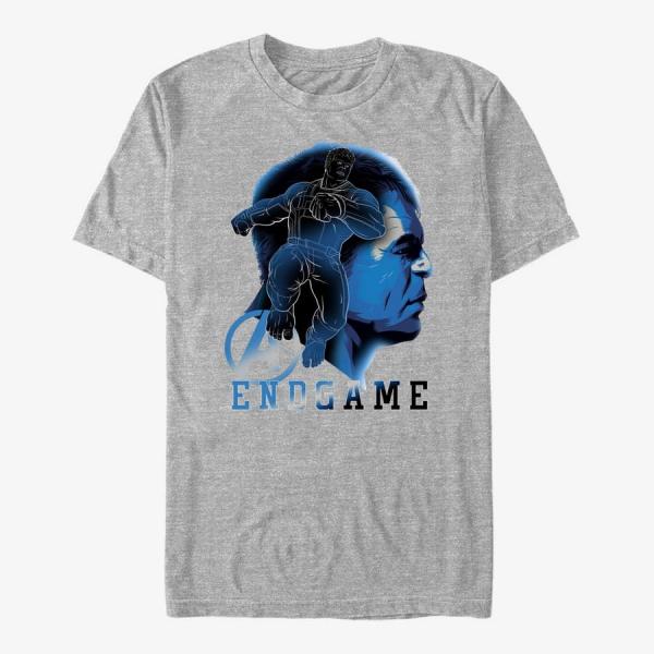 Queens Marvel Avengers: Endgame - Hulk Endgame Silhouette Unisex T-Shirt Heather Grey