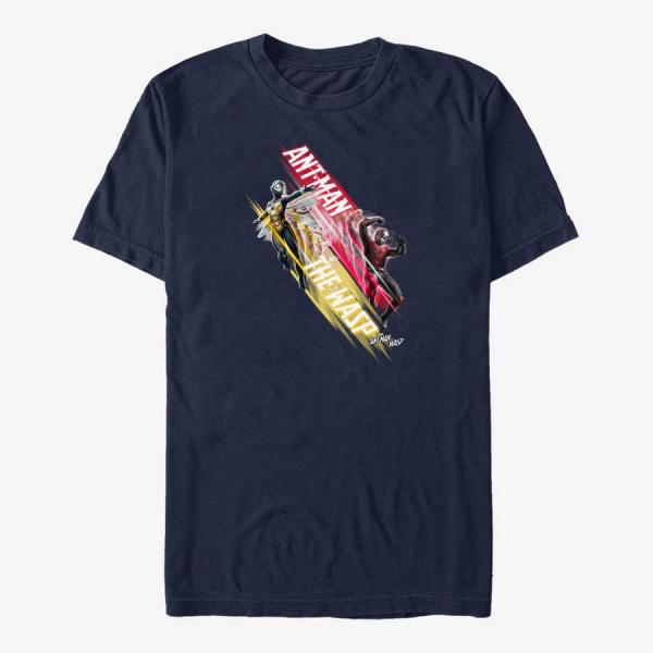 Queens Marvel Ant-Man & The Wasp: Movie - Jump Fades Unisex T-Shirt Navy Blue