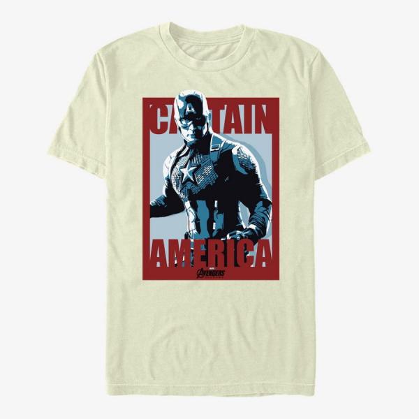 Queens Marvel Avengers: Endgame - Captain Poster Unisex T-Shirt Natural