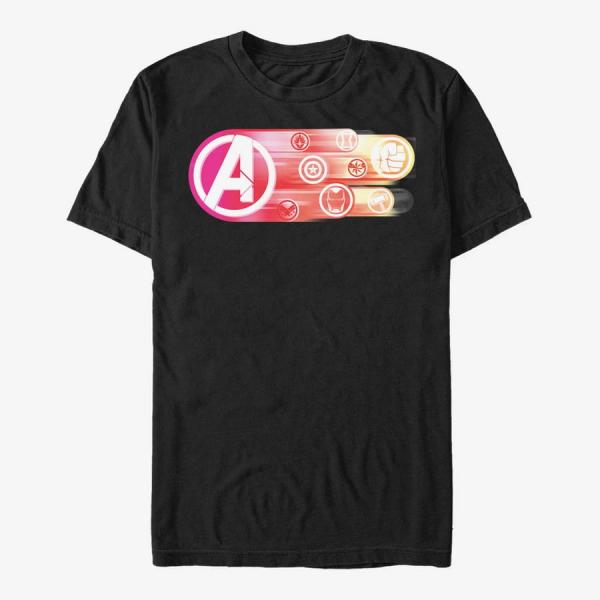 Tričko Merch Marvel Avengers: Endgame - Endgame Icons group Unisex T-Shirt Black S