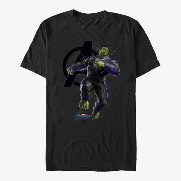 Tričko Merch Marvel Avengers: Endgame - Hulk Particles Unisex T-Shirt Black S