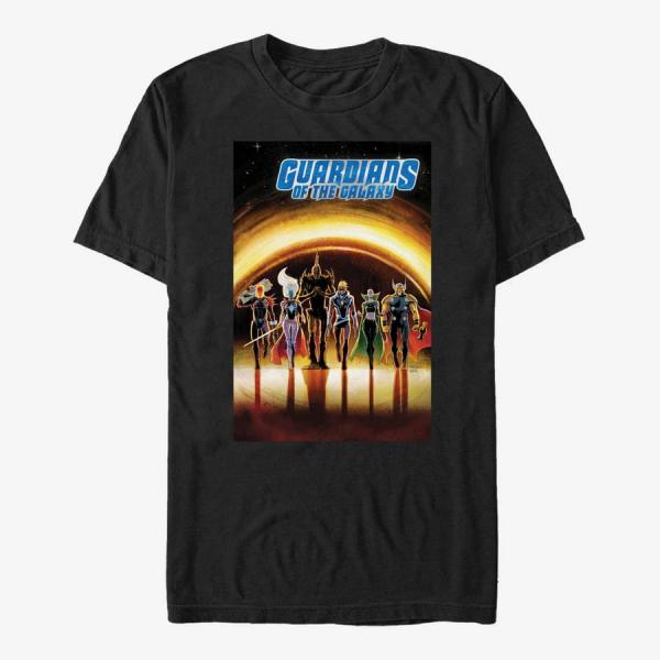 Tričko Merch Marvel Guardians Of The Galaxy Classic - Guardians of the Galaxy Unisex T-Shirt Black S