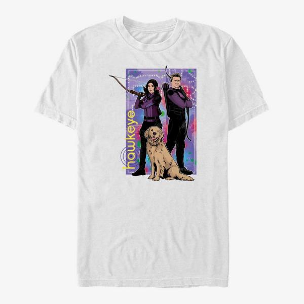 Tričko Merch Marvel Hawkeye - Team Hawkeye Unisex T-Shirt White S