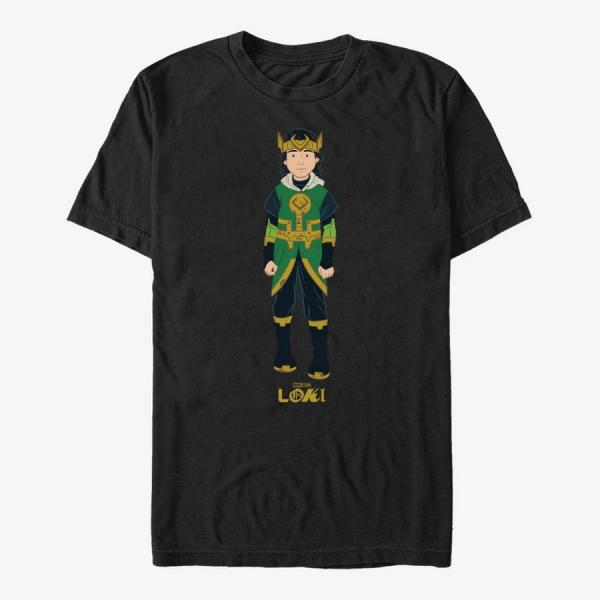 Tričko Merch Marvel Loki - CHILD LOKI HERO Unisex T-Shirt Black S