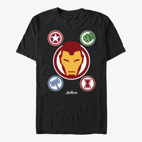 Tričko Merch Marvel - Emblem Club Unisex T-Shirt Black S