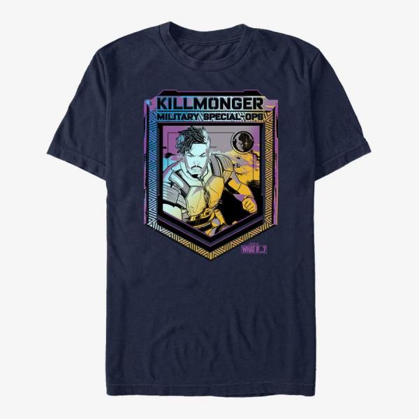Tričko Merch Marvel What If...? - PsyKill Ops Unisex T-Shirt Navy Blue M