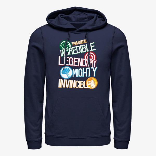 Queens Marvel Avengers Classic - Strengths Unisex Hoodie Navy Blue