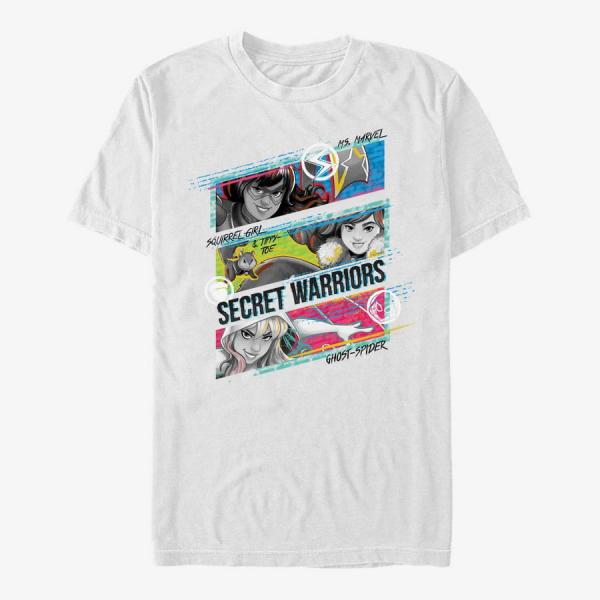 Queens Marvel - Secret Warror Trio Unisex T-Shirt White