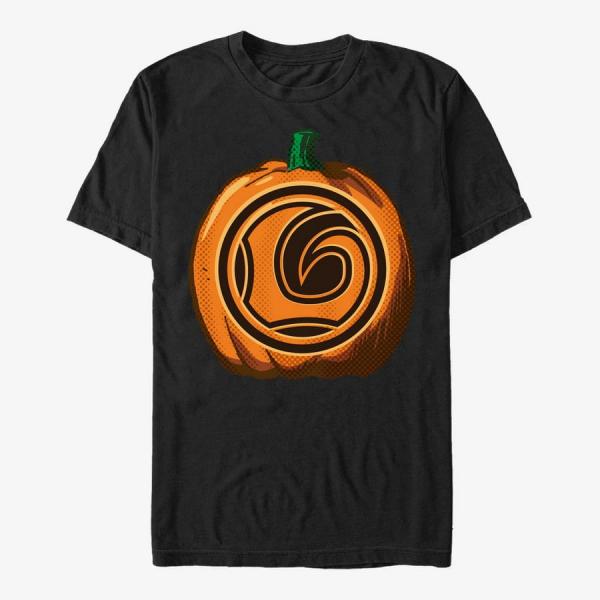Tričko Merch Marvel Avengers Classic - Loki Pumpkin Unisex T-Shirt Black S
