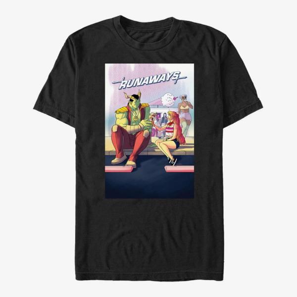 Tričko Merch Marvel - the Runaways Unisex T-Shirt Black S