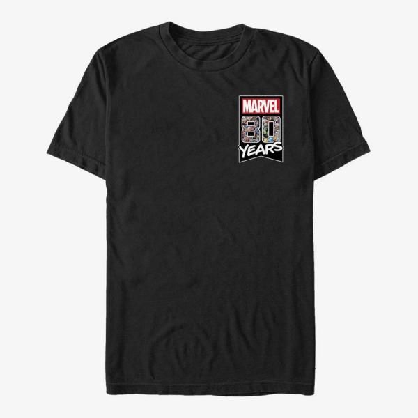 Tričko Merch Marvel - Marvel 80th Unisex T-Shirt Black S