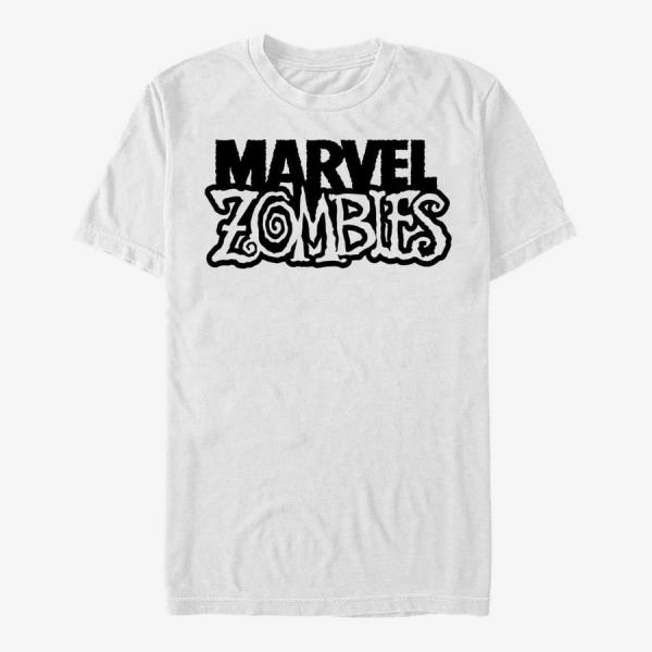 Tričko Merch Marvel - Zombies of Marvel Logo Unisex T-Shirt White XL