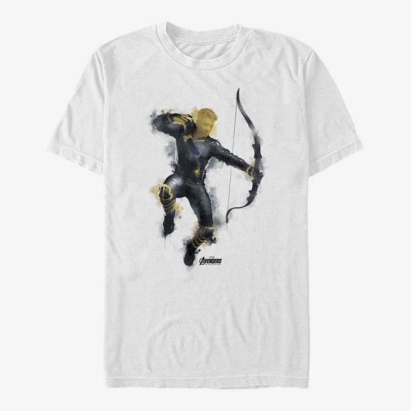 Queens Marvel Avengers: Endgame - Painted Hawk Unisex T-Shirt White