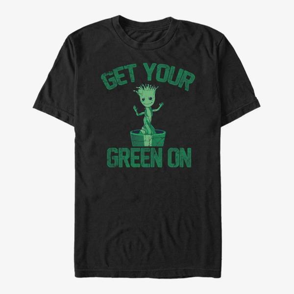 Tričko Merch Marvel GOTG 2 - Side View Star Unisex T-Shirt Black L