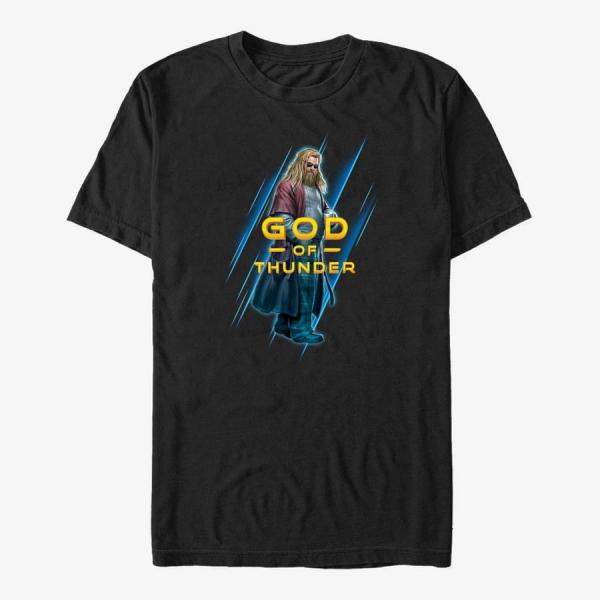 Tričko Merch Marvel Avengers: Endgame - God of Thunders Unisex T-Shirt Black XXL