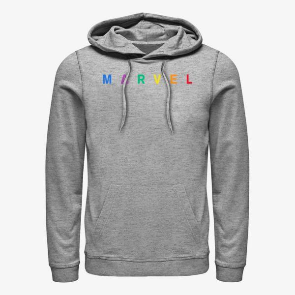 Queens Marvel - SIMPLE LOGO EMB Unisex Hoodie Heather Grey