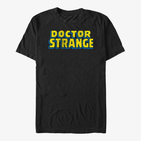 Tričko Merch Marvel Avengers Classic - Strange Logo Unisex T-Shirt Black S