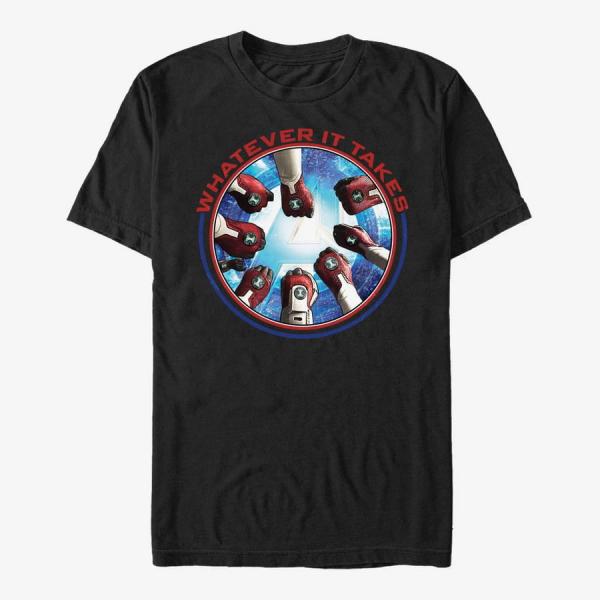 Queens Marvel Avengers: Endgame - Avengers Hands Unisex T-Shirt Black