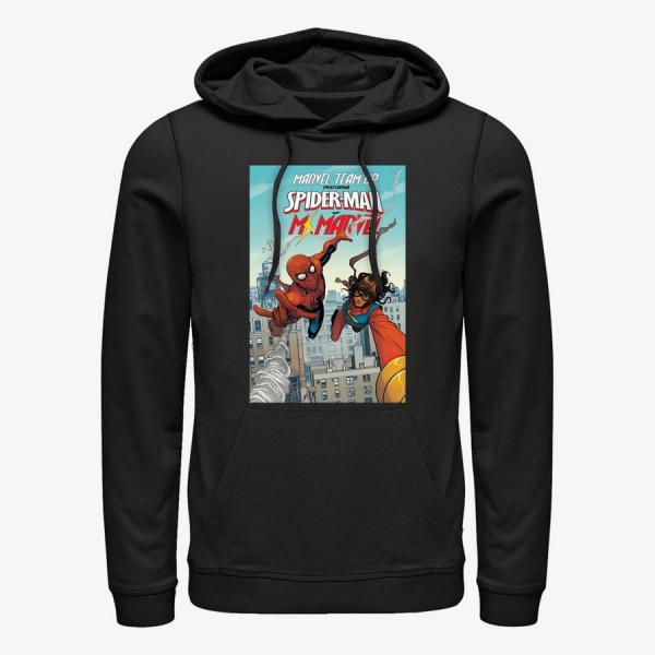 Mikina Merch Marvel Spider-Man Classic - Spider-Man & Ms. Marvel Unisex Hoodie Black L