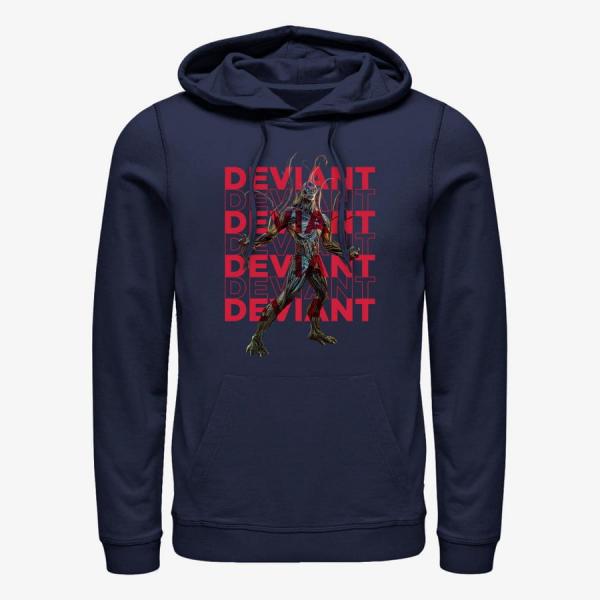 Mikina Merch Marvel The Eternals - DEVIANT REPEATING Unisex Hoodie Navy Blue L