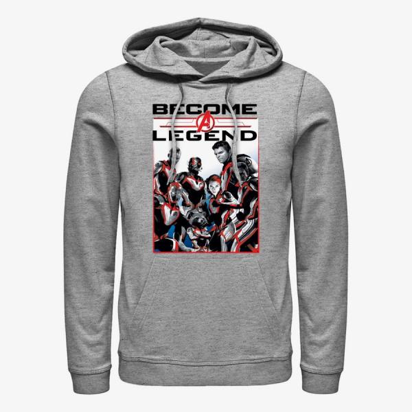 Mikina Merch Marvel Avengers: Endgame - Legendary Group Unisex Hoodie Heather Grey S
