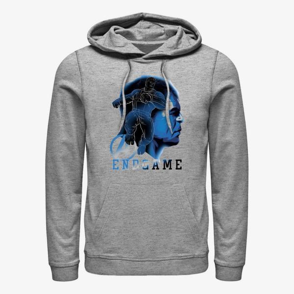 Mikina Merch Marvel Avengers: Endgame - Hulk Endgame Silhouette Unisex Hoodie Heather Grey M