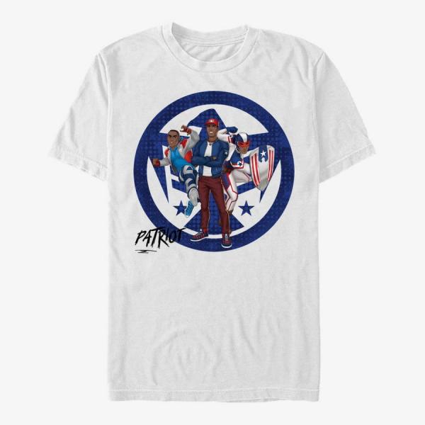 Tričko Merch Marvel - Patriot Unisex T-Shirt White XXXL