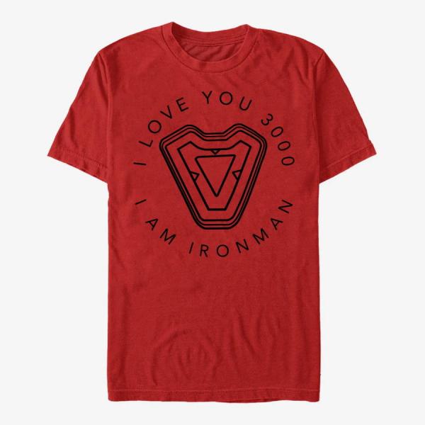 Queens Marvel Avengers: Endgame - Ironmans Heart Unisex T-Shirt Red