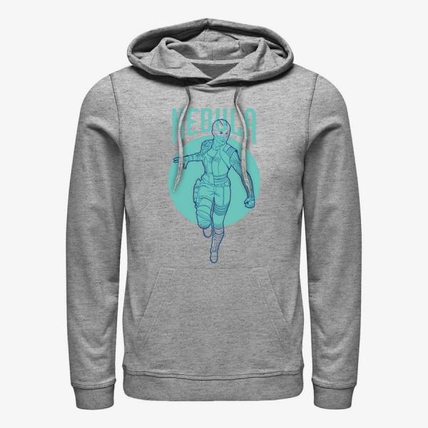 Mikina Merch Marvel Avengers: Endgame - Nebula Simplicity Unisex Hoodie Heather Grey XXL