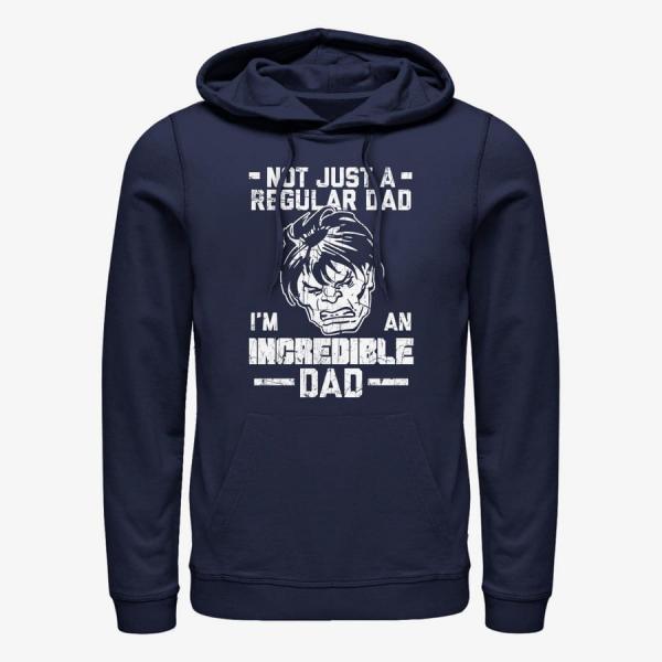 Queens Marvel Avengers Classic - Incredible Dad Man Unisex Hoodie Navy Blue