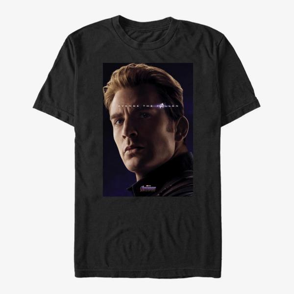 Queens Marvel Avengers: Endgame - Cap Avenge Unisex T-Shirt Black