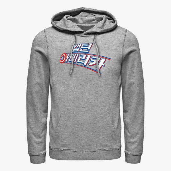 Mikina Merch Marvel - Korean Cap Unisex Hoodie Heather Grey M