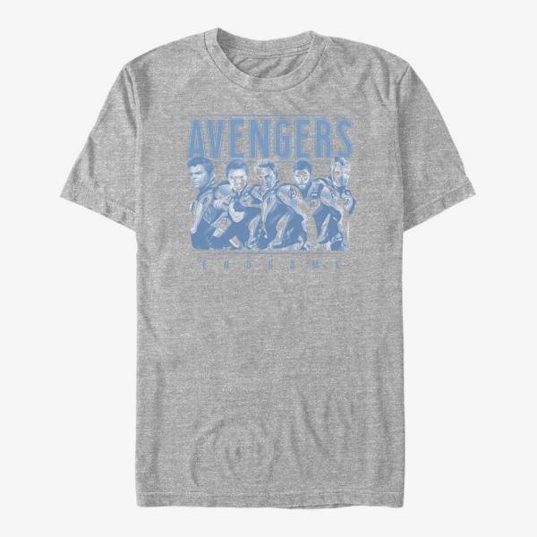 Queens Marvel Avengers: Endgame - Avenger Endgame Group Unisex T-Shirt Heather Grey