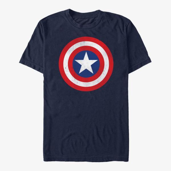 Tričko Merch Marvel Avengers Classic - Captain Classic Unisex T-Shirt Navy Blue XL
