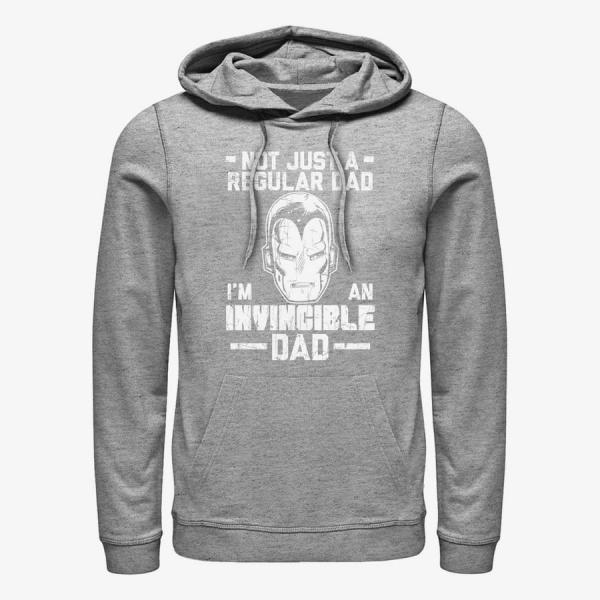 Queens Marvel Avengers Classic - Invincible Dad Man Unisex Hoodie Heather Grey