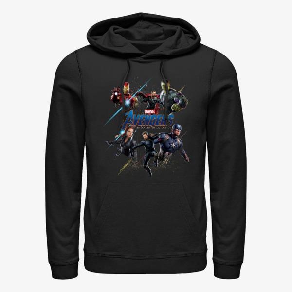 Queens Marvel Avengers: Endgame - Heros Logo Unisex Hoodie Black