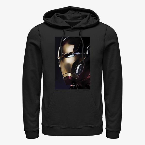 Queens Marvel Avengers: Endgame - Iron Man Profile Unisex Hoodie Black