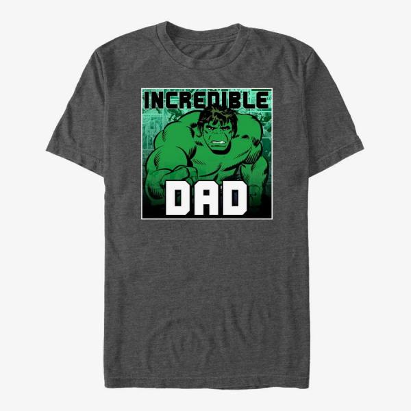 Queens Marvel Avengers Classic - Incredible Dad Unisex T-Shirt Dark Heather Grey