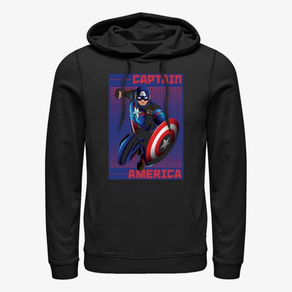 Queens Marvel Avengers Classic - Halftone Cap Unisex Hoodie Black