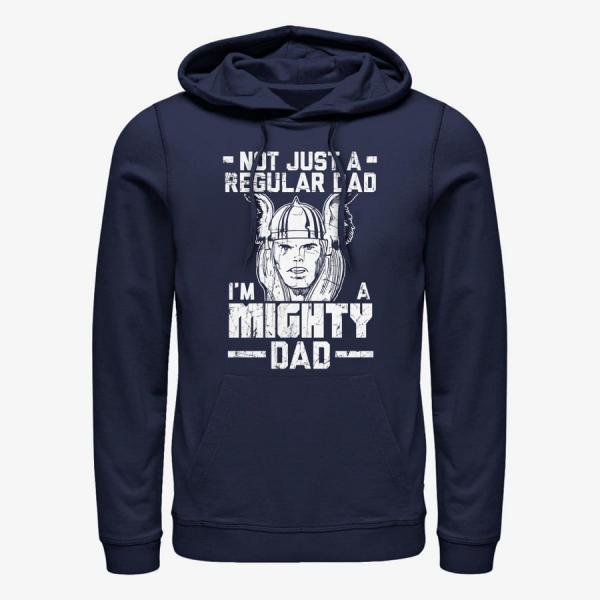 Queens Marvel Avengers Classic - Mighty Dad Man Unisex Hoodie Navy Blue