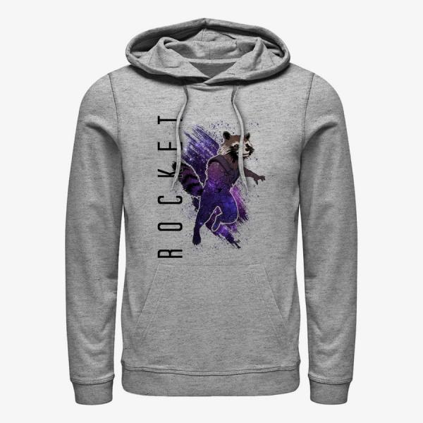 Mikina Merch Marvel Avengers: Endgame - Rocket Painted Unisex Hoodie Heather Grey M