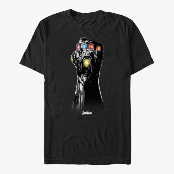 Tričko Merch Marvel Avengers: Endgame - Shattered Logo Unisex T-Shirt Black S