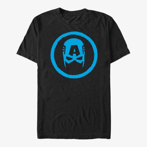 Tričko Merch Marvel Avengers Classic - Cap Mask Unisex T-Shirt Black S