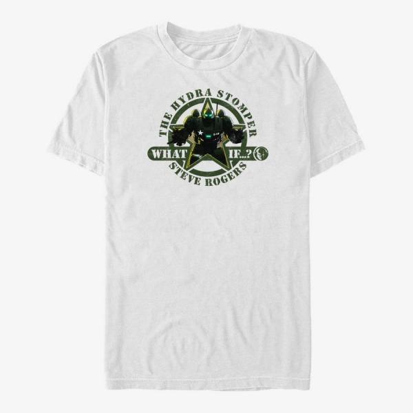 Tričko Merch Marvel What If...? - Steve Rodgers Hydra Unisex T-Shirt White M