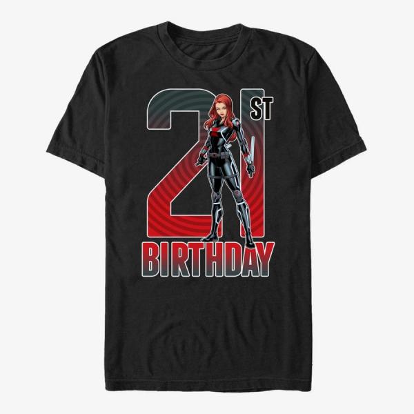 Tričko Merch Marvel Avengers Classic - Black Widow 21st Bday Unisex T-Shirt Black S