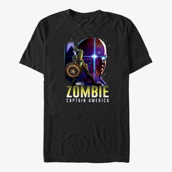 Tričko Merch Marvel What If...? - Watcher Zombie Cap Unisex T-Shirt Black XL